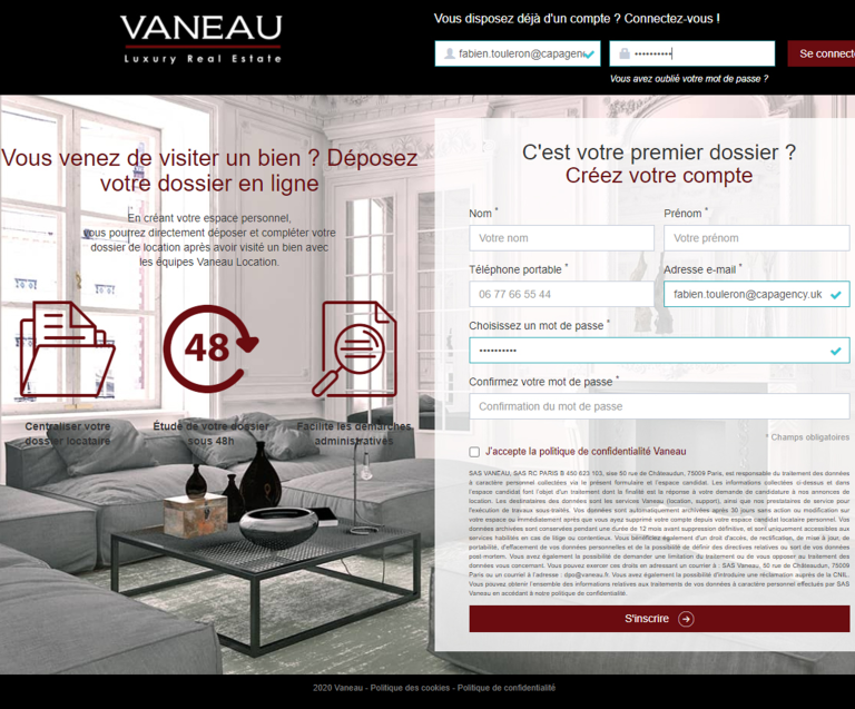 Vaneau location