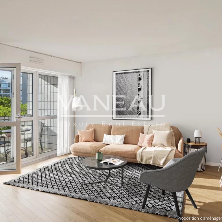 Mirabeau/Javel - 4 pièces avec balcon, 3 chambres