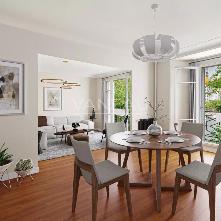 PARIS XVIème - Auteuil - Quai de Seine -Appartement rénové
