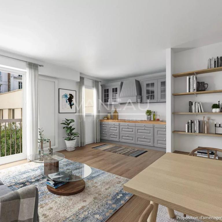 Paris XVe - Lecourbe - Studio lumineux au calme sur cour - profe