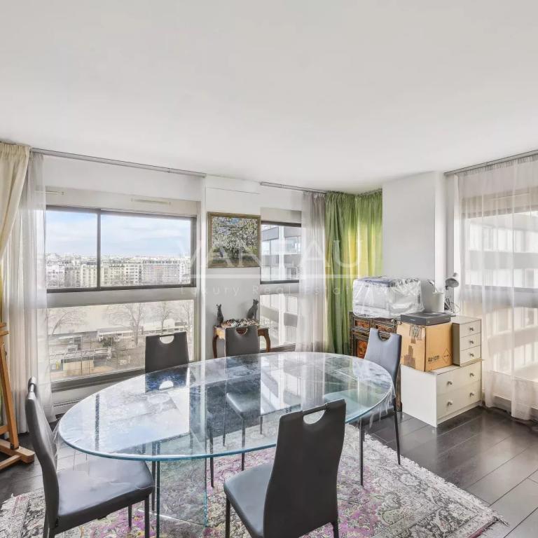 Paris XVe Vue Seine. Mirabeau - Javel -