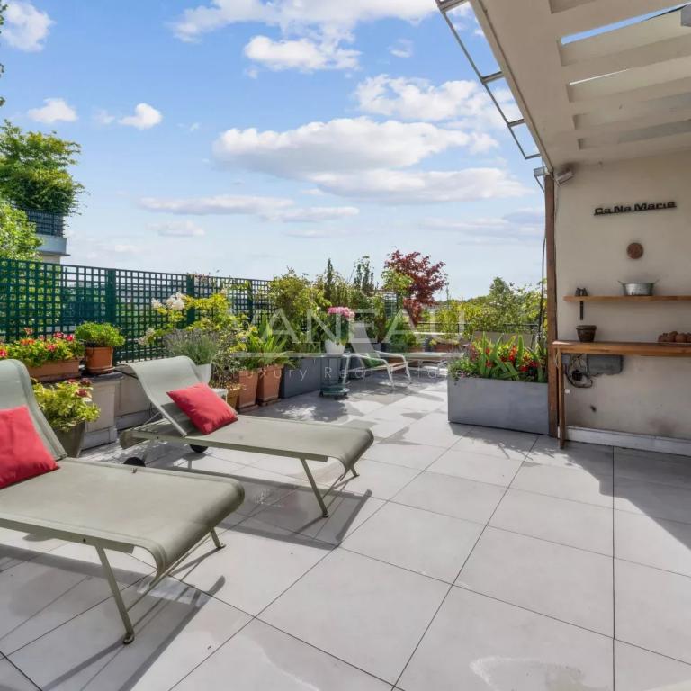 Neuilly - Terrasse de plain-pied - Vue panoramique