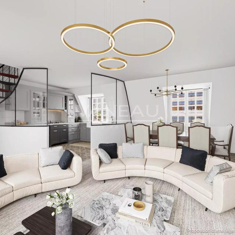 PARIS Ve - Monge / Montebello - Duplex d'exception en dernier ét