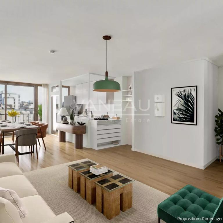 Paris 15ème - 4 pièces étage élevé - Vue dégagée