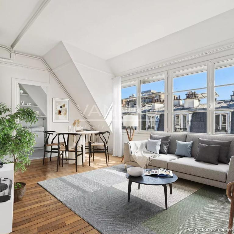 Paris XVe - Sèvres Lecourbe - Appartement lumineux en étage élev