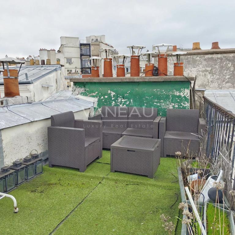 Paris IIe - Montorgueil - Studio dernier étage avec terrasse