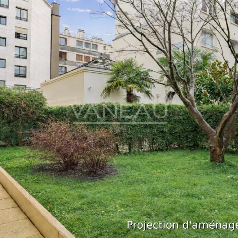 Deux pièces avec terrasse-jardin au calme