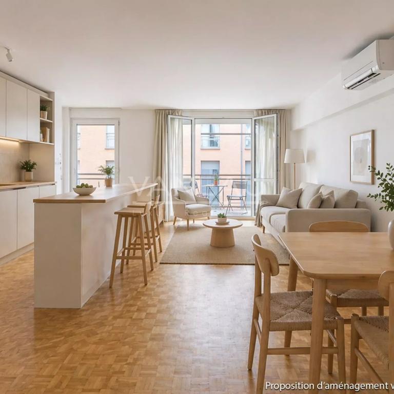 PARIS XVe - Volontaires : Appartement familial avec balcon