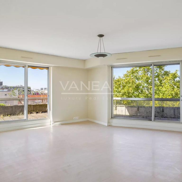 Paris 15ème 3 pièces avec terrasse sans vis-à-vis