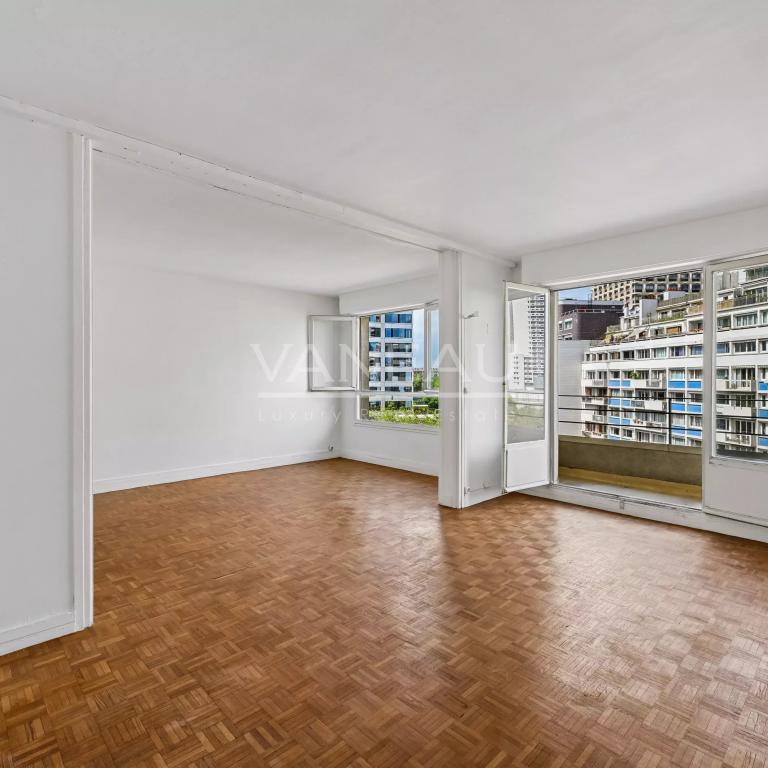 Paris 15ème - Lumineux 3 pièces avec balcon et vue dégagée