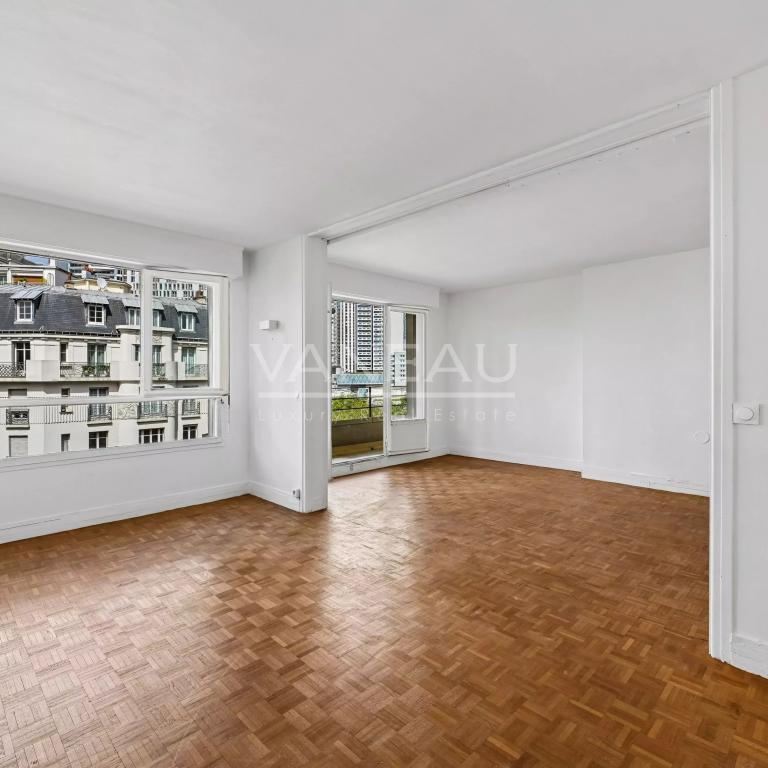 Paris 15ème - Lumineux 3 pièces avec balcon et vue dégagée