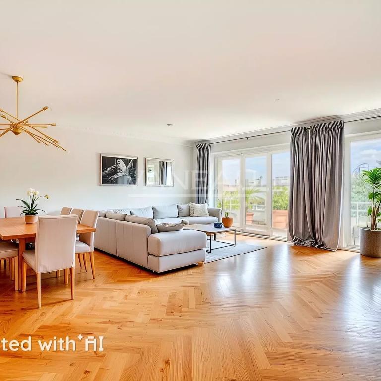 Neuilly-sur-Seine - Les Sablons-Penthouse-Terrasses-Vues tour Eiffel et Sacré-Cœur.
