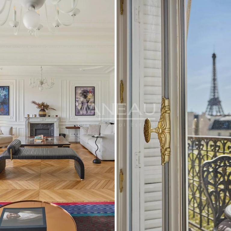 Paris VIIIᵉ - Alma–Marceau - Élégance parisienne avec vue tour  