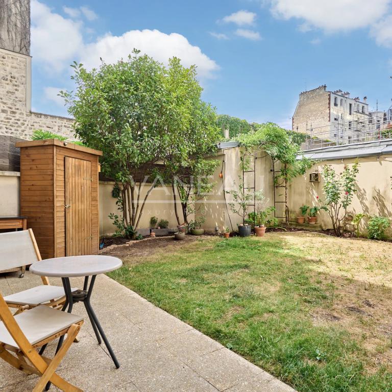 Boulogne-Billancout - Juste Limite Paris XVIè - Jardin intérieur à usage Privatif, rue Résidentielle