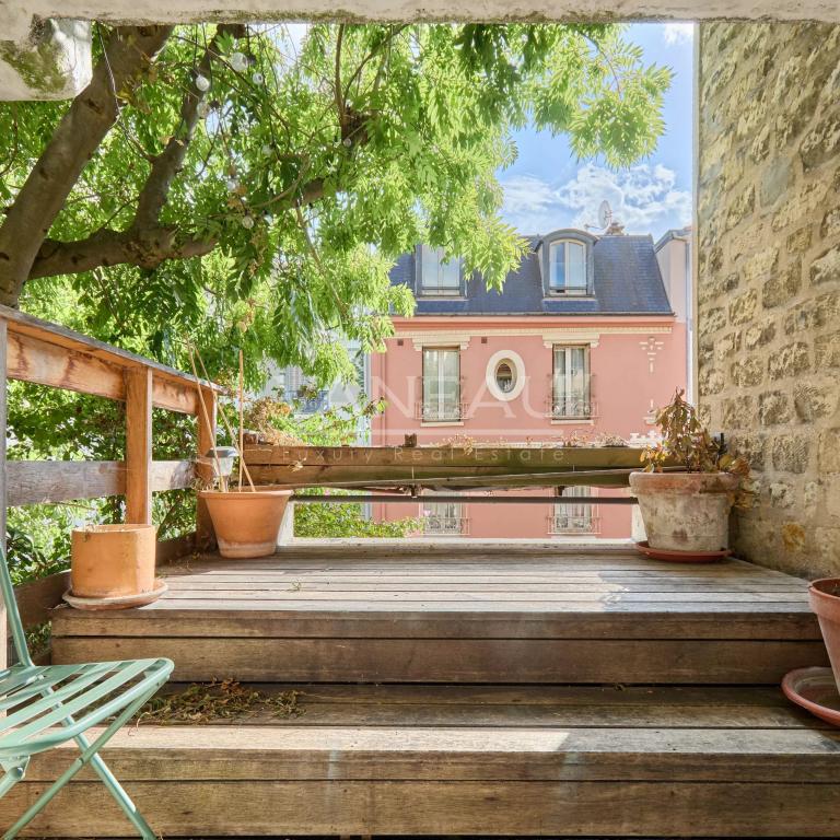 Maison familiale avec terrasse au pied de la Butte aux Cailles, Paris 13ème