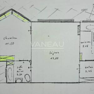 PARIS XV - Mairie : Appartement deux pièces avec vue dégagée