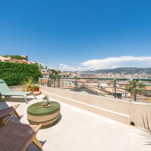 Cannes Plages du Midi - Penthouse 4 pièces vue mer à vendre