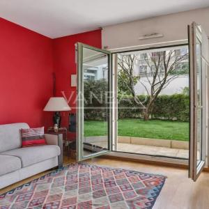 Deux pièces avec terrasse-jardin au calme