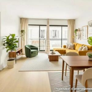 Paris XVe - Volontaires / Vaugirard : Studio lumineux avec balco