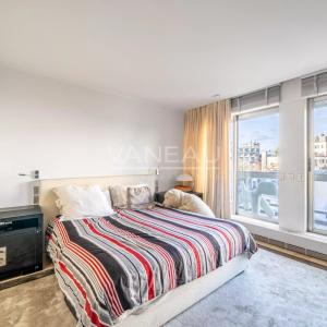 Paris XVIe - Henri Martin - Terrasse vue Tour Eiffel