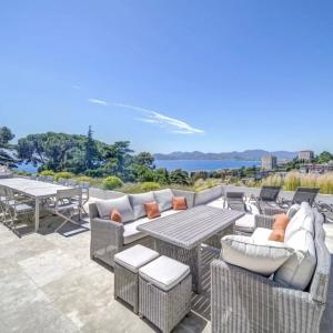 Cannes Croix des Gardes : Magnifique Villa avec vue mer panorami