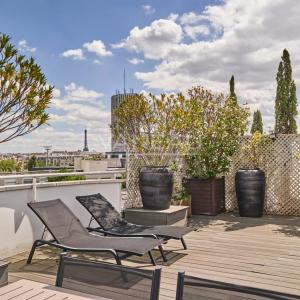 Neuilly-sur-Seine - Les Sablons-Penthouse-Terrasses-Vues tour Ei