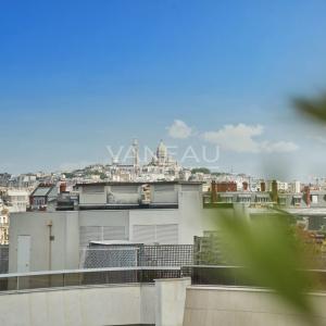 Neuilly-sur-Seine - Les Sablons-Penthouse-Terrasses-Vues tour Eiffel et Sacré-Cœur.