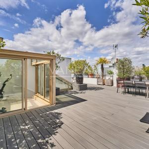 Neuilly-sur-Seine - Les Sablons-Penthouse-Terrasses-Vues tour Eiffel et Sacré-Cœur.