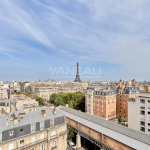 Paris XVe - Cambronne/Garibaldi appartement deux pièces vue Tour Eiffel