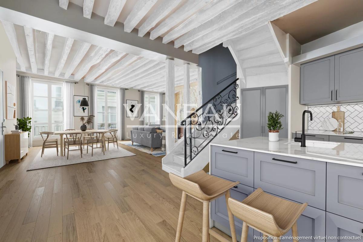 Paris 4ème - Saint Paul - Duplex familial