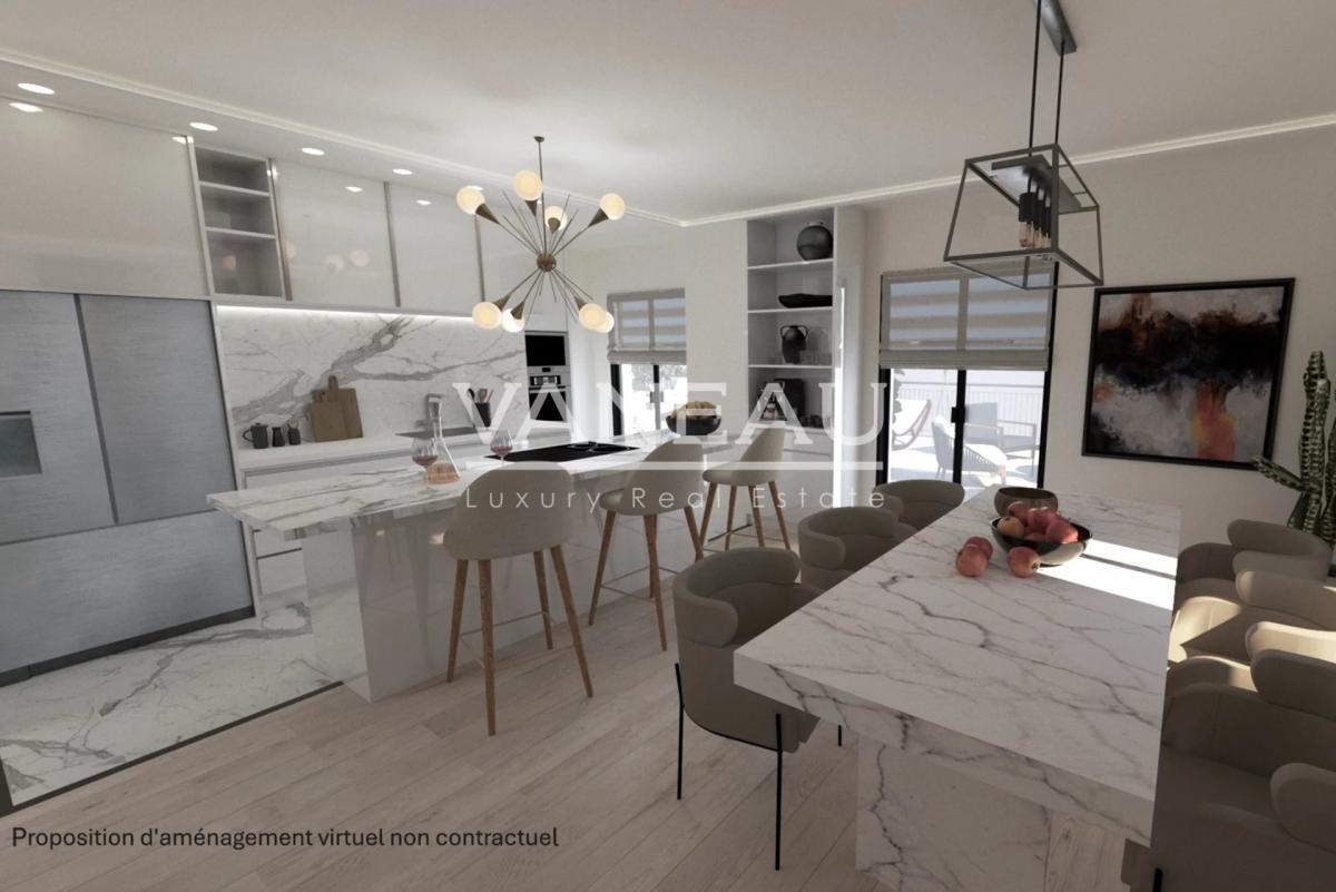 Appartement avec terrasses au dernier étage