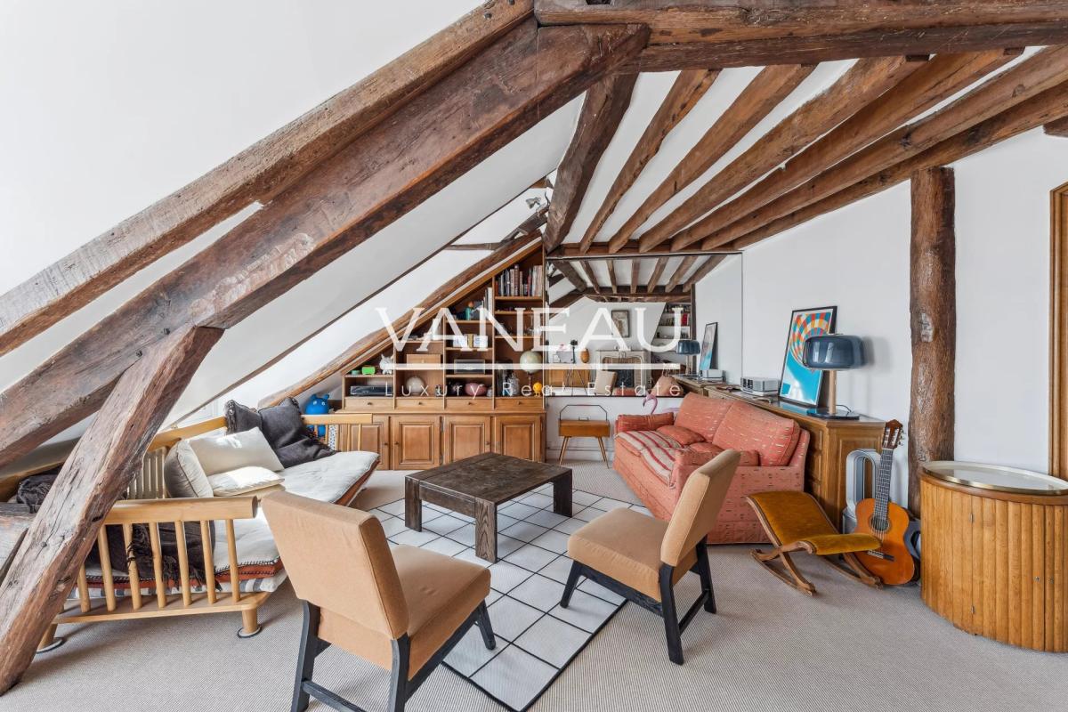 Paris IV- Ile Saint-Louis- Charmant appartement de 64m² avec vue