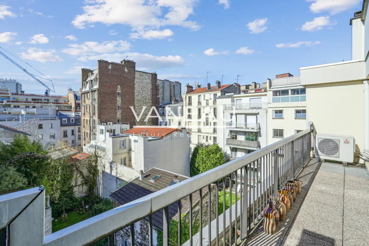 Rue de l’harmonie – 3 pièces, dernier étage avec terrasse de 11m
