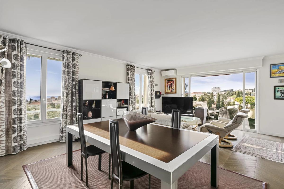 Cannes Petit Juas - Appartement 4 pièces vue mer à vendre