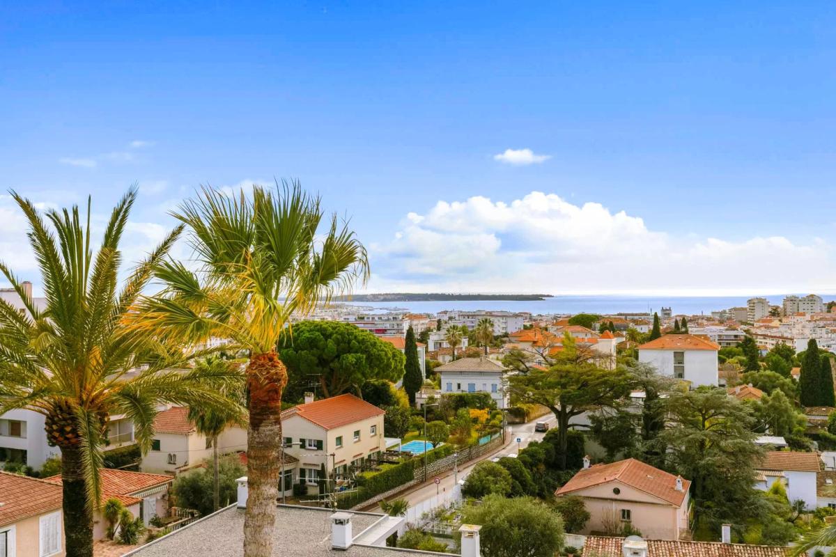 Cannes Petit Juas - Appartement 4 pièces vue mer à vendre