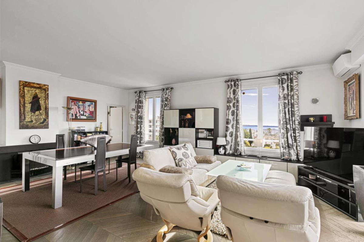 Cannes Petit Juas - Appartement 4 pièces vue mer à vendre