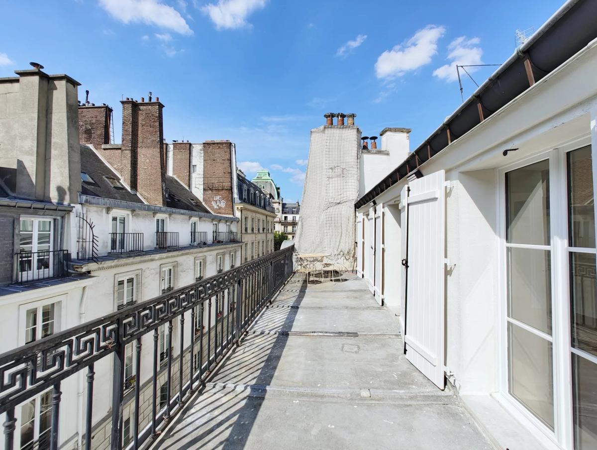 Paris IIe - Montorgueil - Appartement dernier étage avec terrass