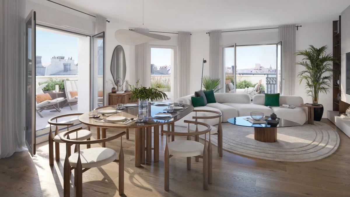 Levallois-Perret - Appartement  en dernier étage avec terrasses