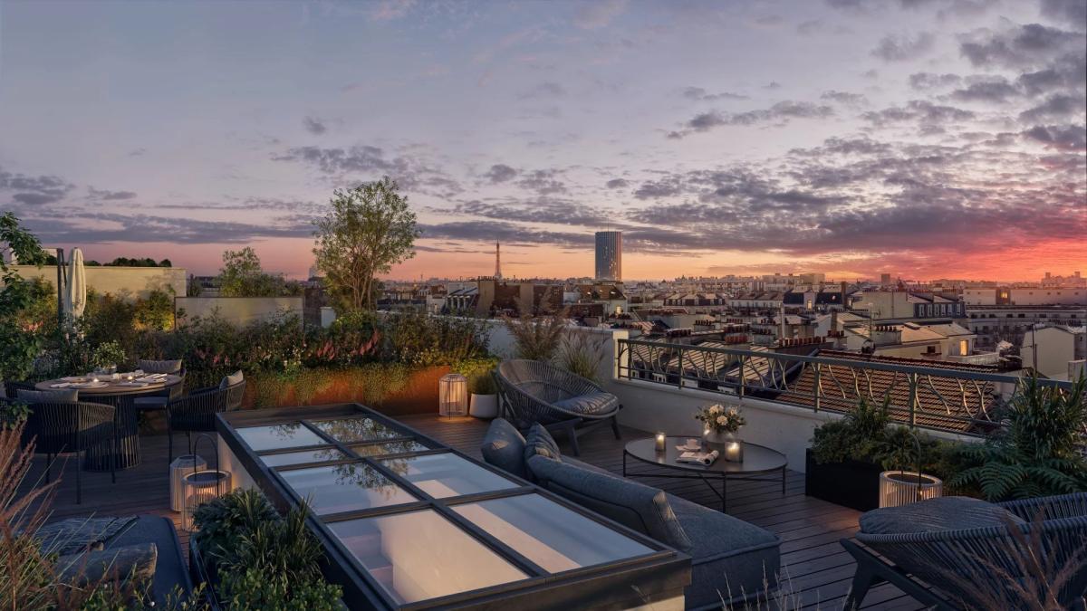 Levallois-Perret - Appartement  en dernier étage avec terrasses