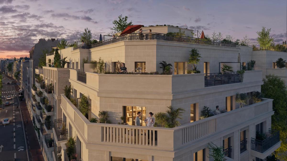 Levallois-Perret - Appartement  en dernier étage avec terrasses