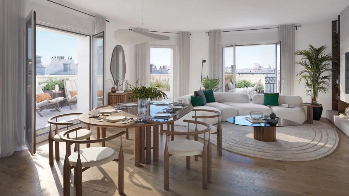 Levallois-Perret - Studio 4e étage avec balcon