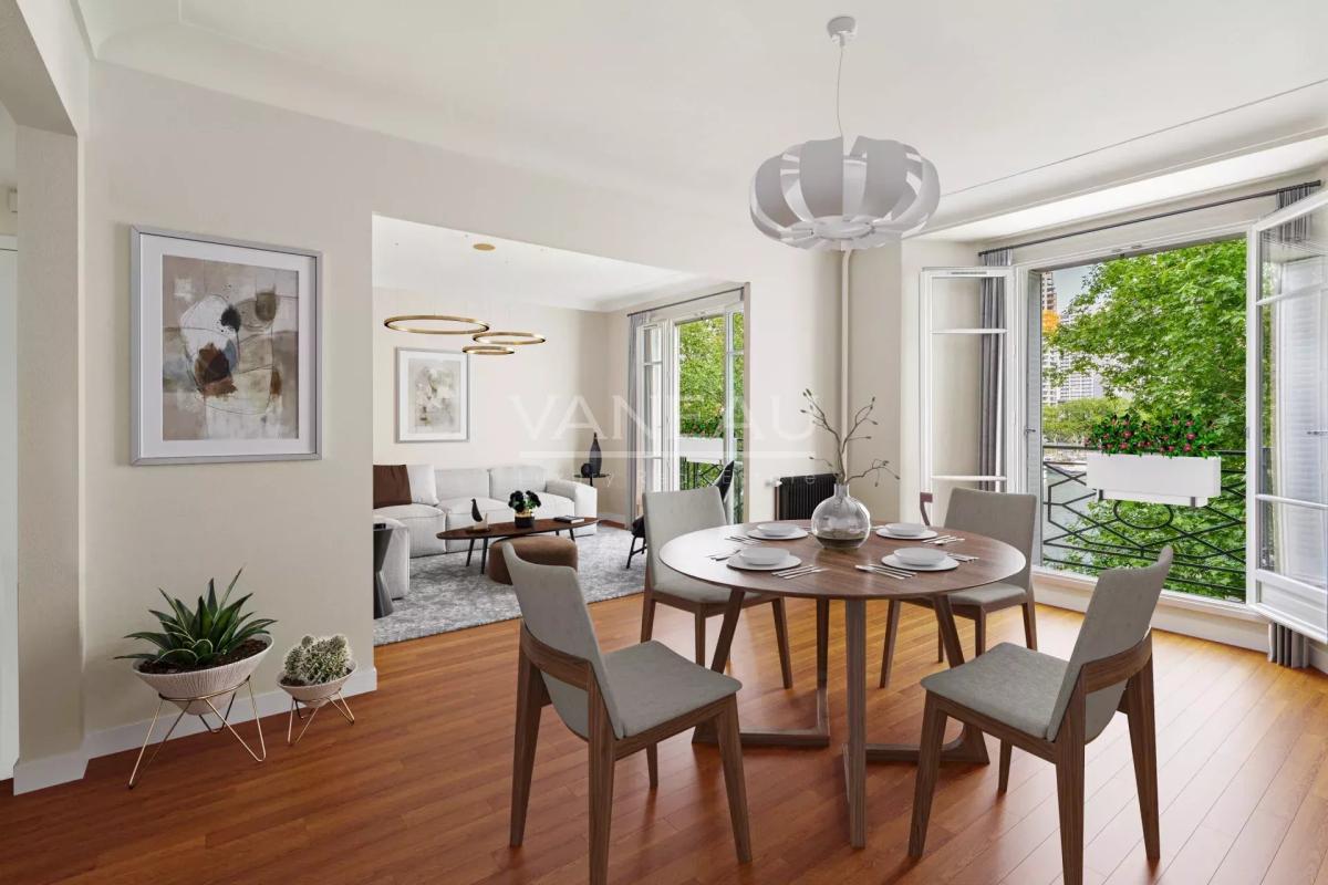 PARIS XVIème - Auteuil - Quai de Seine -Appartement rénové