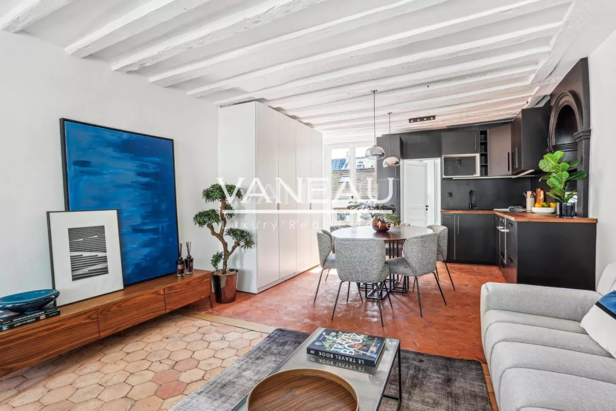 Paris IVe - Saint-Paul - Appartement de charme refait à neuf