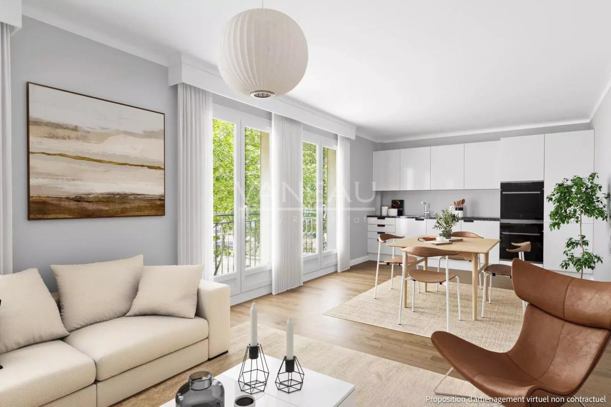 Boulogne Billancourt, deux chambres, avec balcon