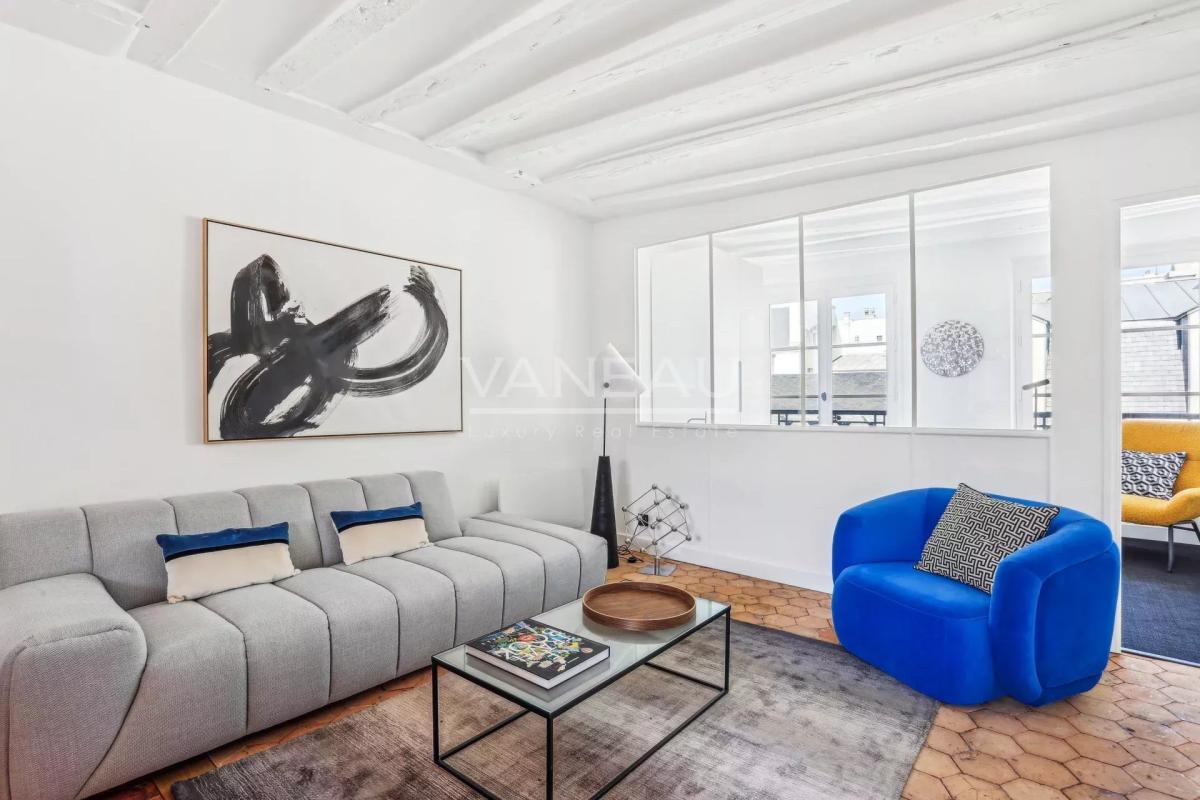 Paris IVe - Saint-Paul - Appartement de charme refait à neuf