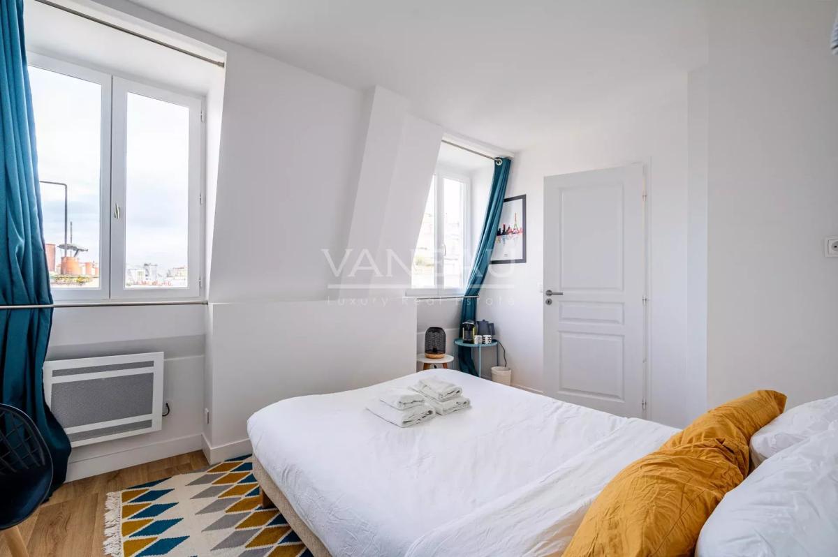 PARIS XVI - Village d'Auteuil - Chambre rénovée vue dégagée