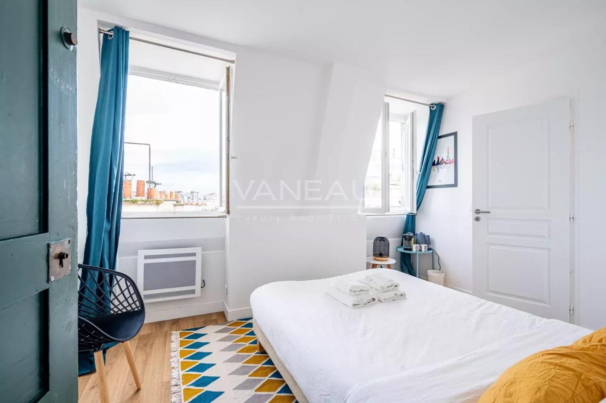 PARIS XVI - Village d'Auteuil - Chambre rénovée vue dégagée