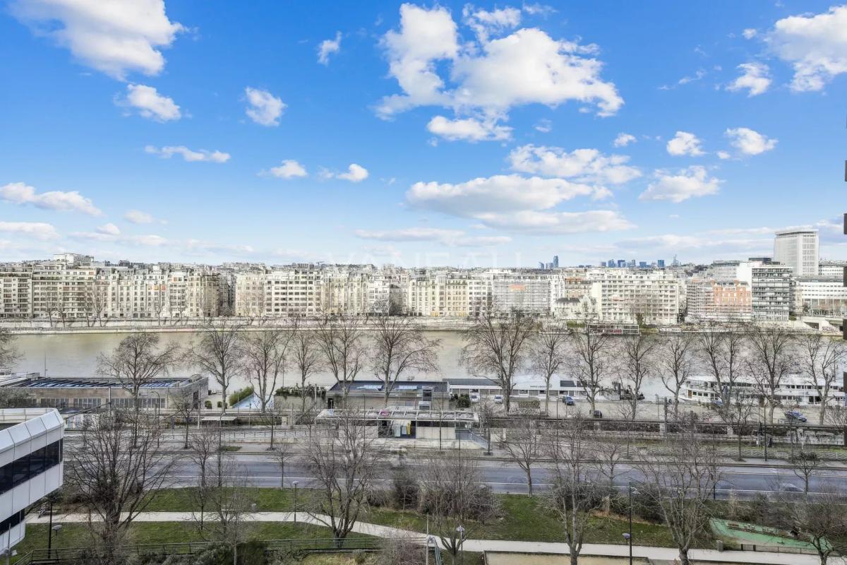 Paris XVe Vue Seine. Mirabeau - Javel -