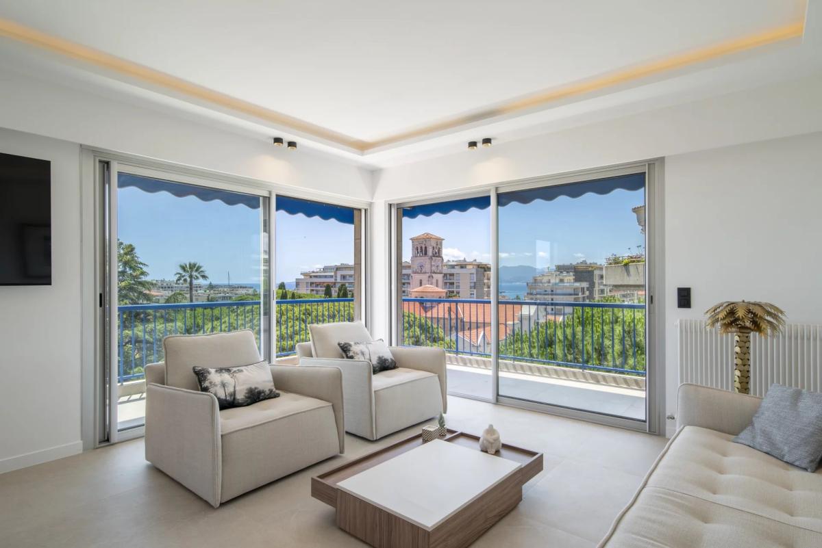 Cannes Basse Californie appartement à vendre 4 pièces vue mer
