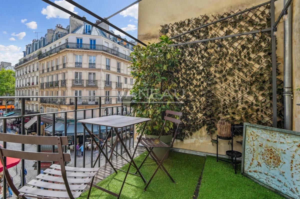 Paris Ier - Les Halles - Rivoli - Duplex avec terrasse